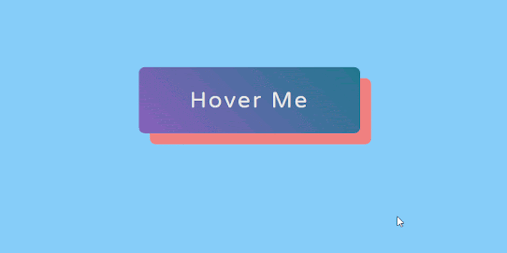 A gif showing how hover pseudoclass animations highlight clickable items.
