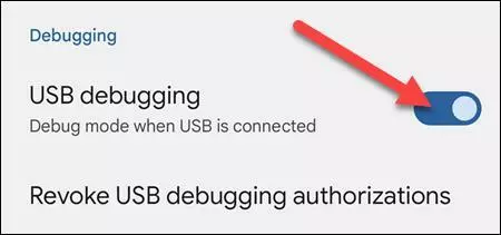 Enable USB Debugging.