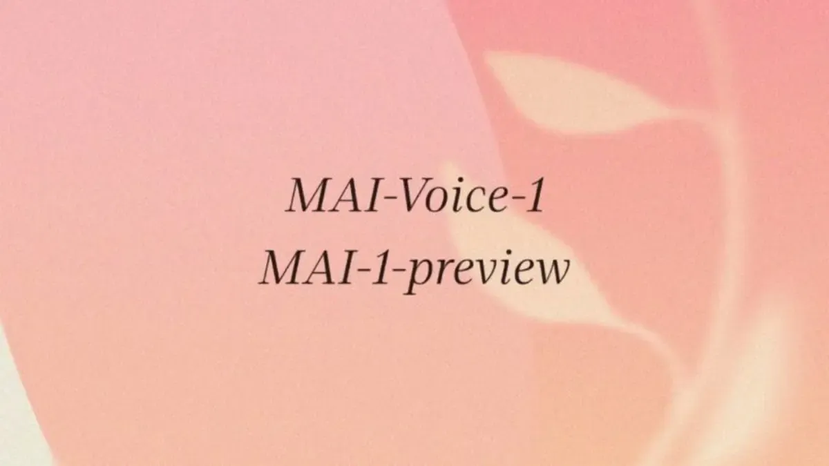 微软 AI 自研模型MAI-1：语音生成与 Copilot 未来