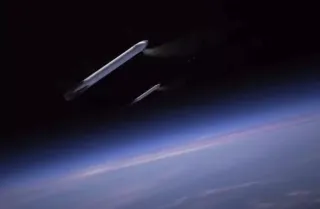 SpaceX回收火箭超级震撼的一幕