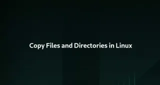 Linux 复制文件和目录/文件夹