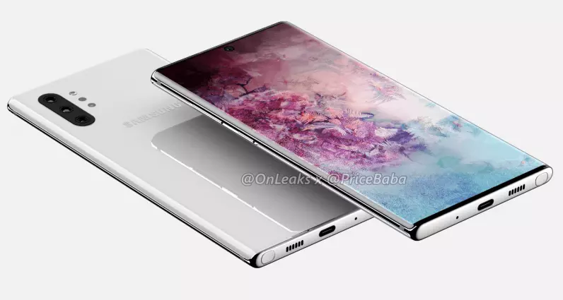 全新设计语言,三星非官方的Note 10渲染图