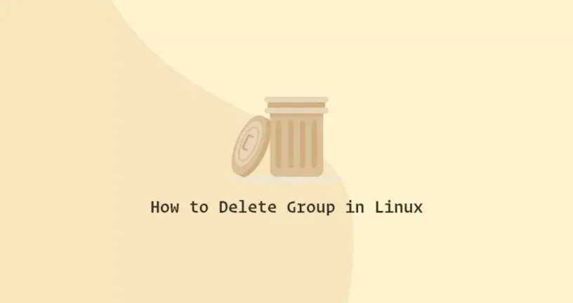 Linux groupdel 命令删除组