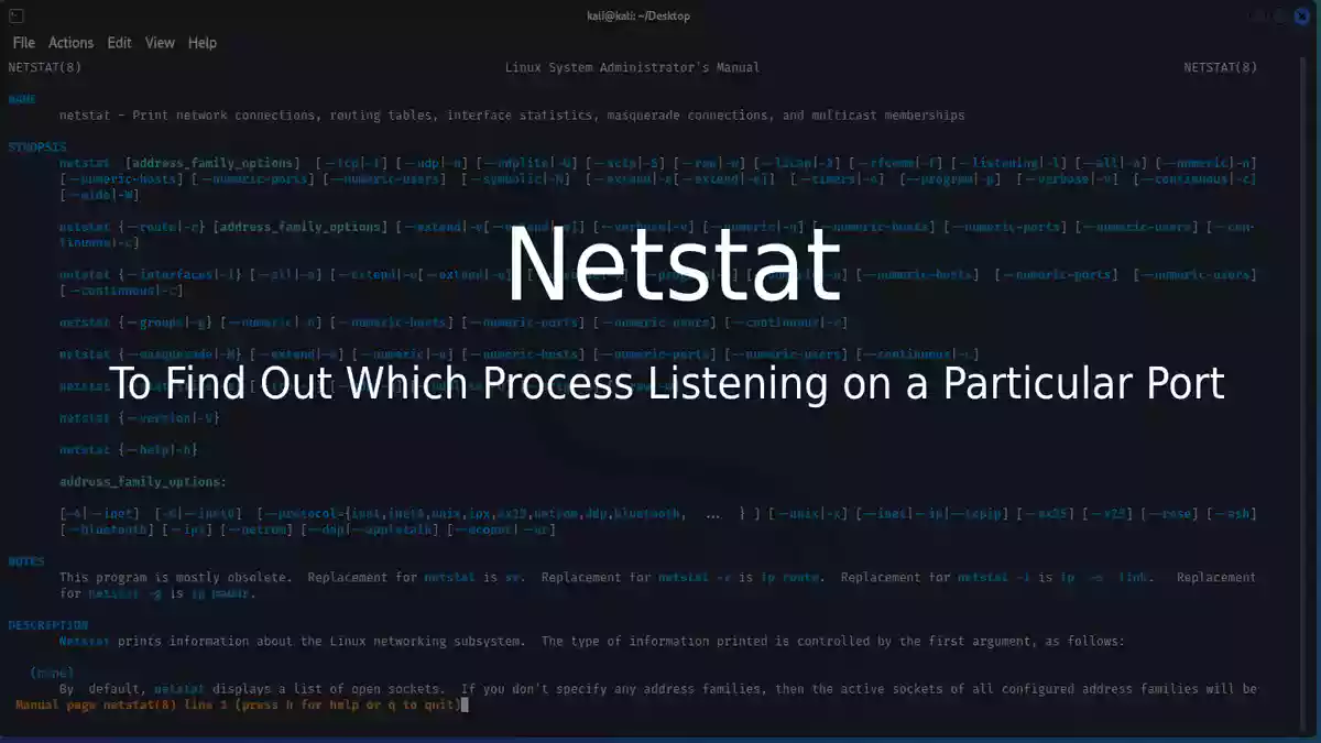 Linux netstat命令